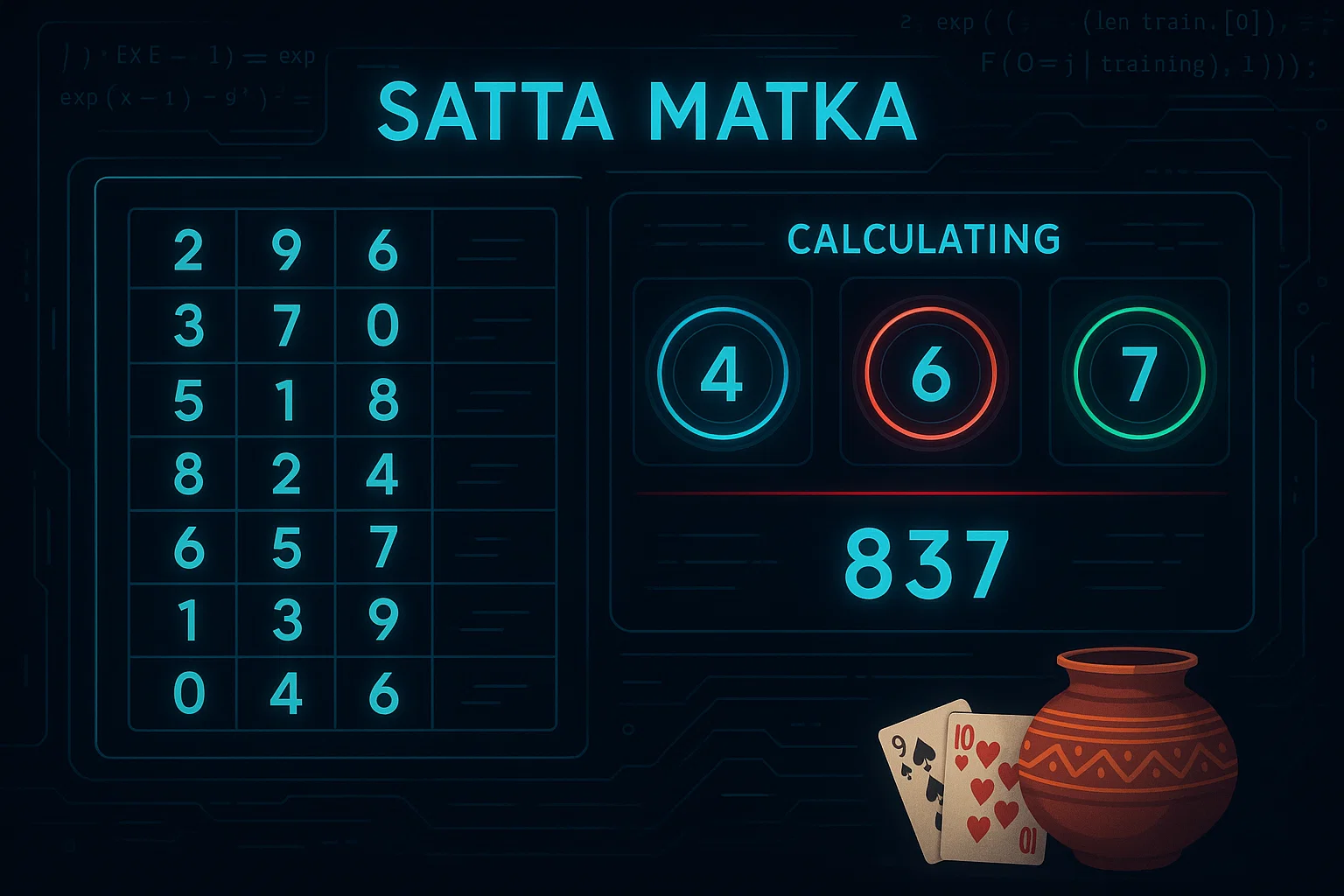 Satta Matka Calculation Software